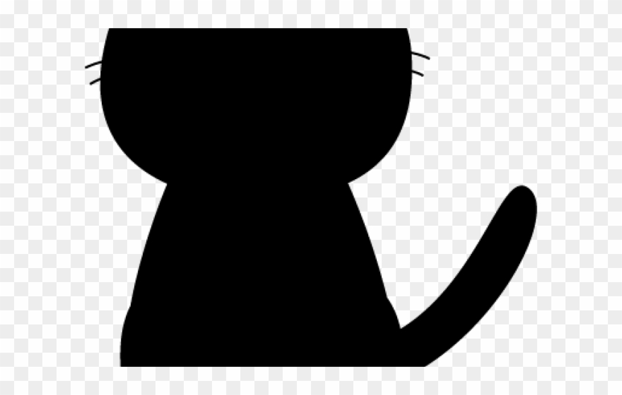 Silhouette Clipart Cat - Cat - Png Download