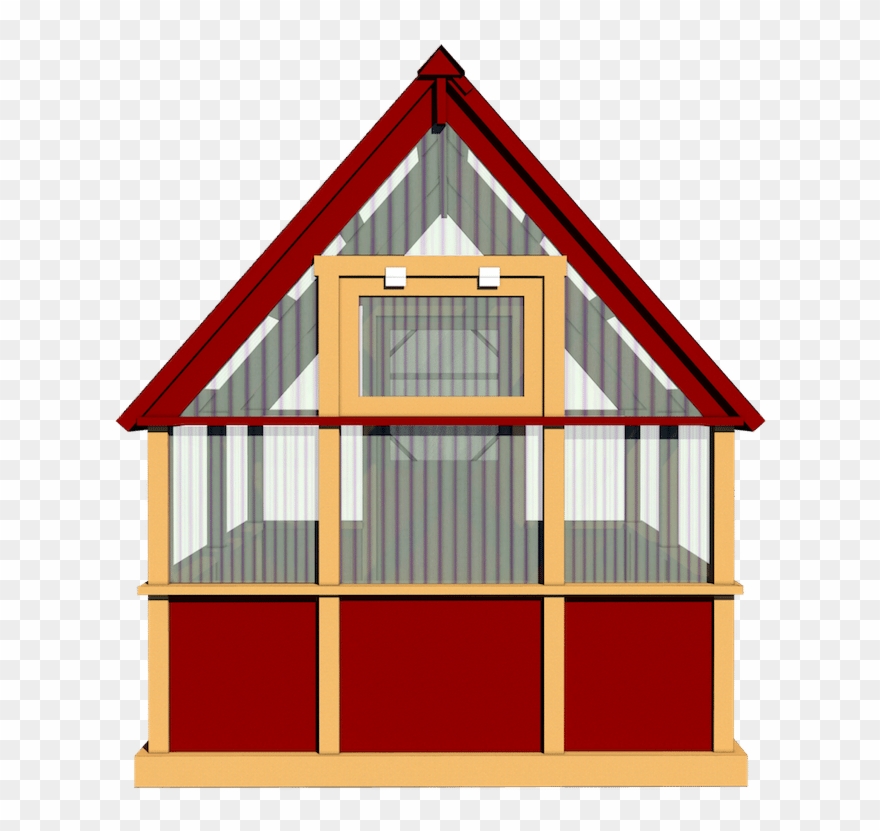 8' X 8' Harvest Hut Greenhouse Rear Image - Palram Snap And Grow Greenhouse Clipart