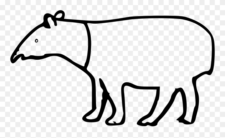 Dibujo De Una Danta Clipart