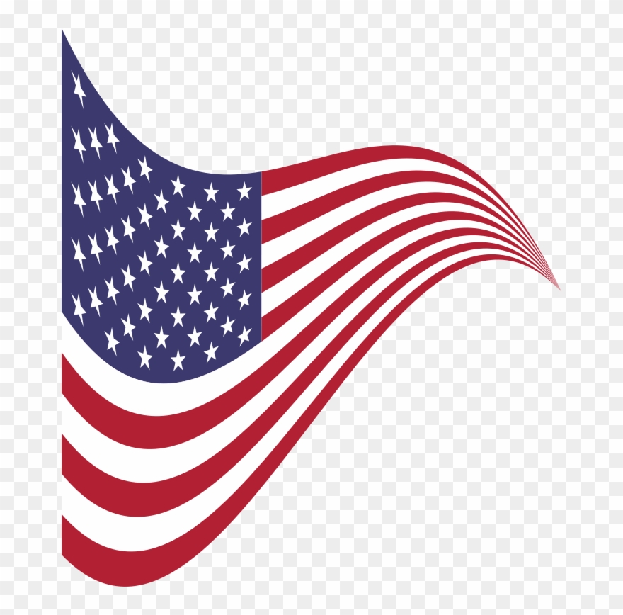American Flag Stylized - Carejoy Shipping From Usa Dental Gutta Percha Tooth Clipart