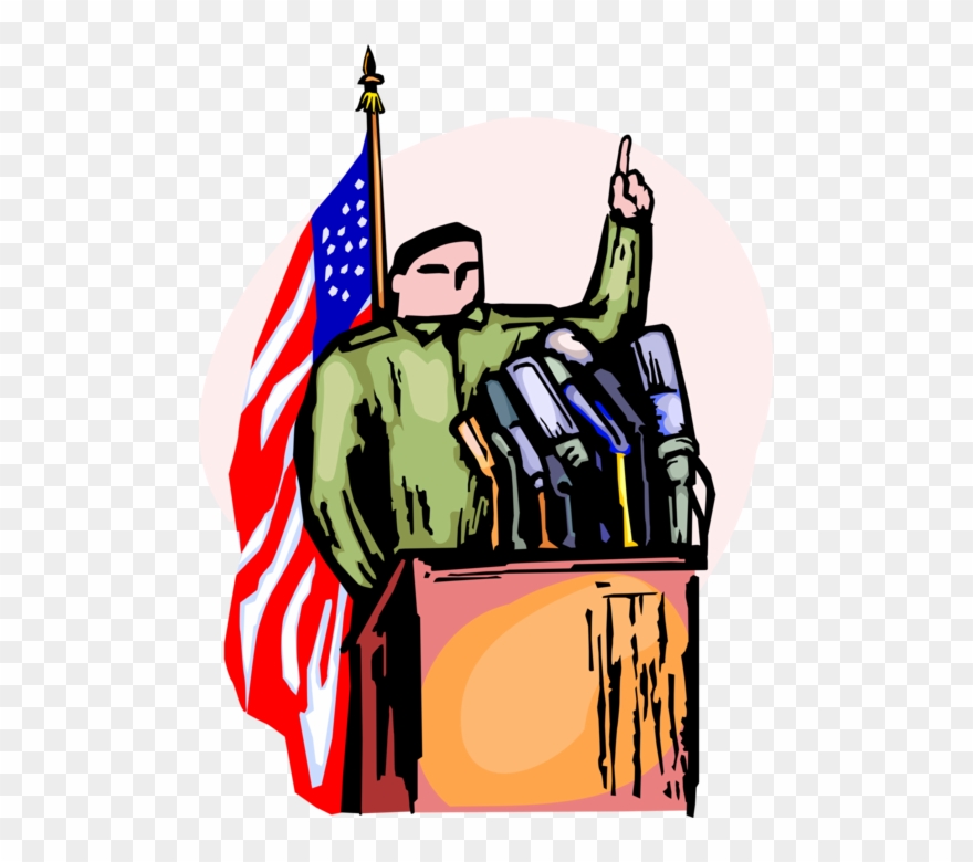 Vector Illustration Of United States Military Officer - Political Process Clipart - Png Download