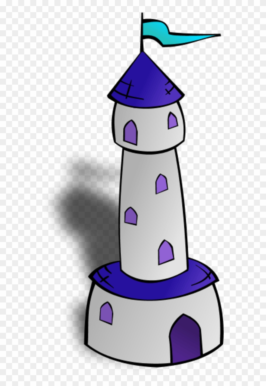 Christian Flag Clip Art - Tower Clipart - Png Download