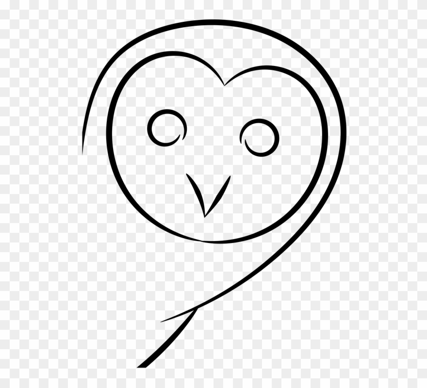 Black And White Cartoon Owls 12, Buy Clip Art - Owl - Png Download