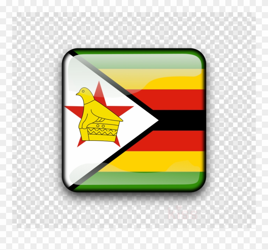 Zimbabwe Flag Clipart Flag Of Zimbabwe National Flag - Tv Icon Transparent Background - Png Download