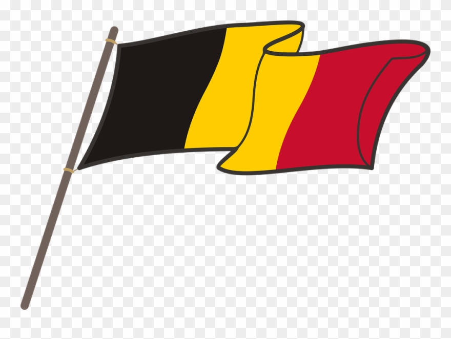 Belgian Flag Clipart 4 By Blake - French Flag Cartoon - Png Download