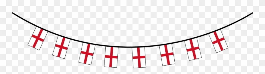 File - Englandbunting - Svg - England Flag Bunting Png Clipart