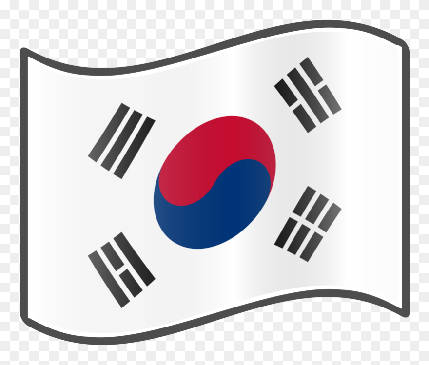 Pin Korea Flag Clip Art - South Korea Flag Png Transparent Png