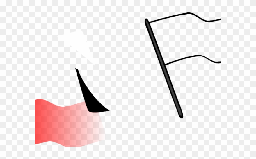 Flag Clipart Outline - Png Download