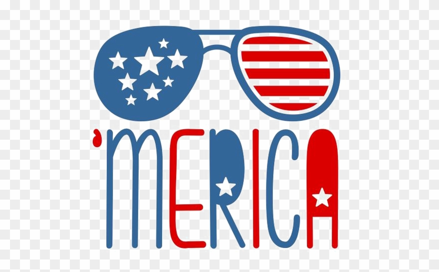 United States Aviator Clip Art American Flag - American Flag Sunglasses Clipart - Png Download