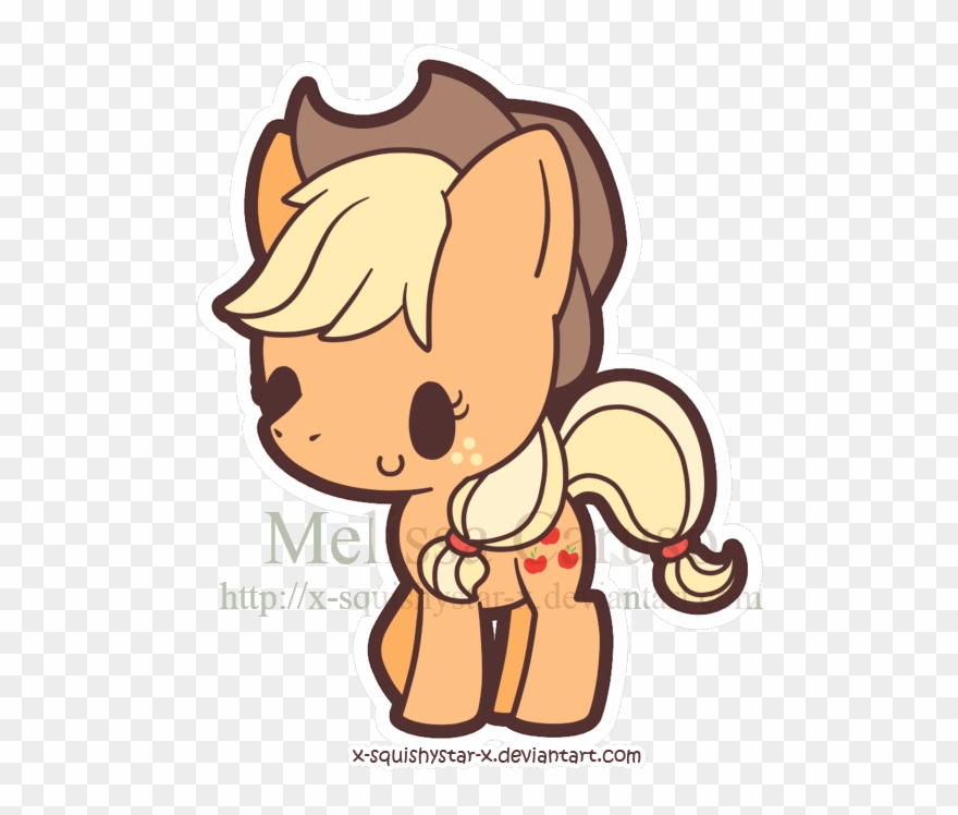 Squishy Applejack My Little Pony - Pony Chibi Apple Jack Clipart