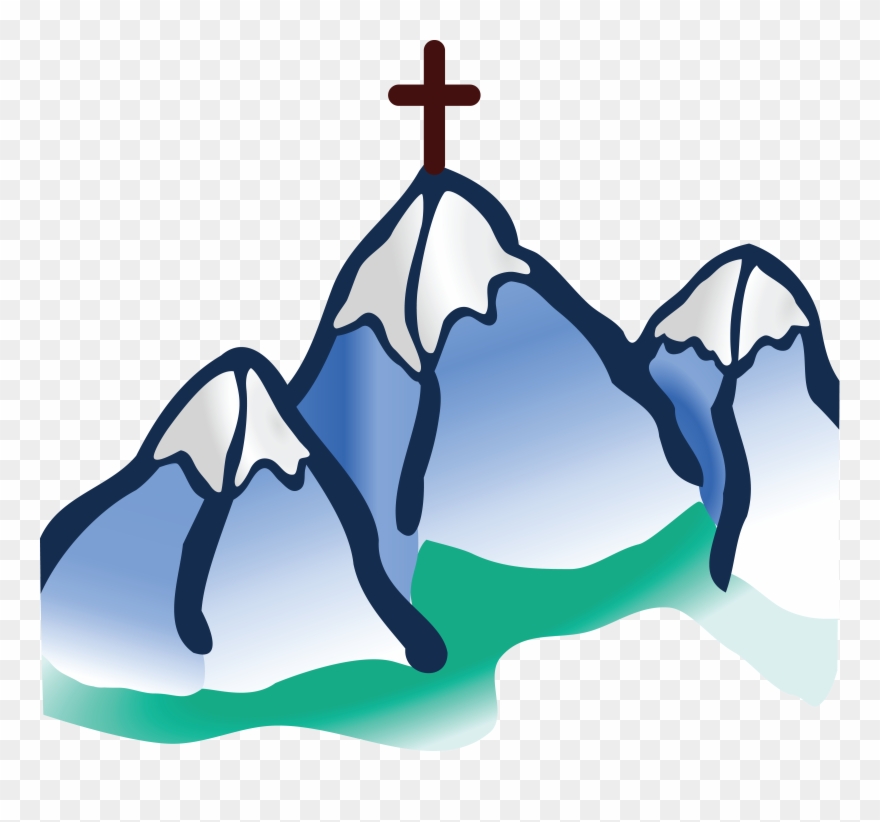 Free Clipart Of A Cross On Mountains - Mountain Images Free Clip Art - Png Download