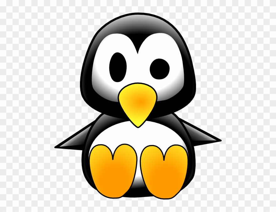 Cute Baby Penguin Cartoon Clipart