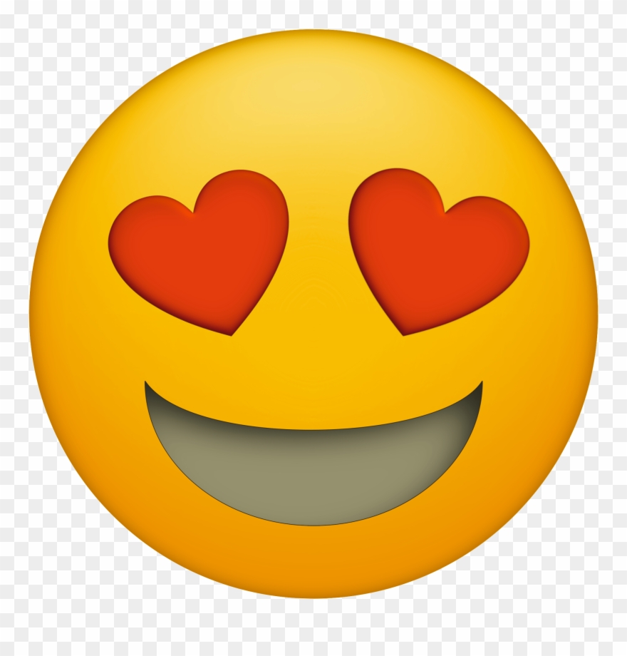 Emoji Printable Faces Heart Eyes - Imagenes De Emojis Png Clipart
