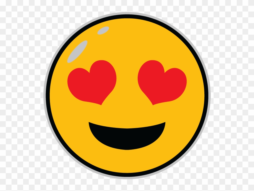 Quick View - Eyes With Hearts Emoji Gif Clipart
