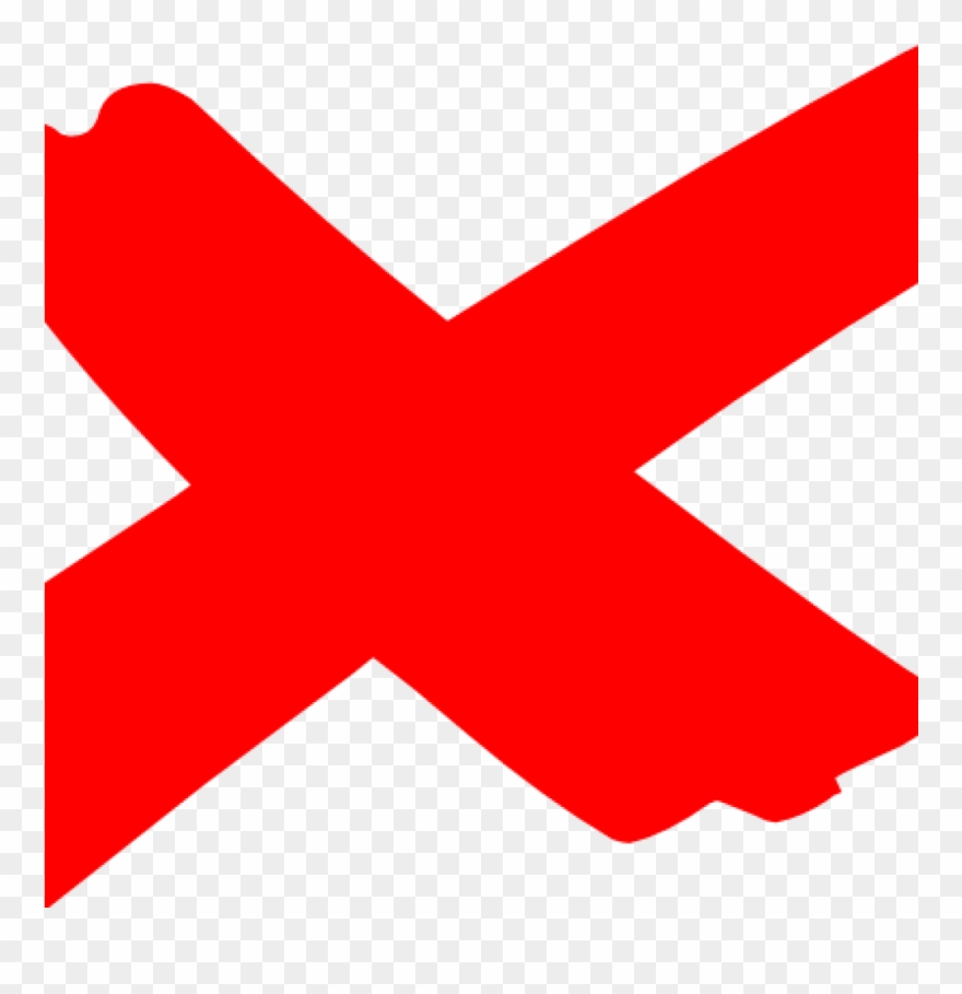 Red X Clipart Red X Clipart X Marks The Spot 2 Clip - Png Download