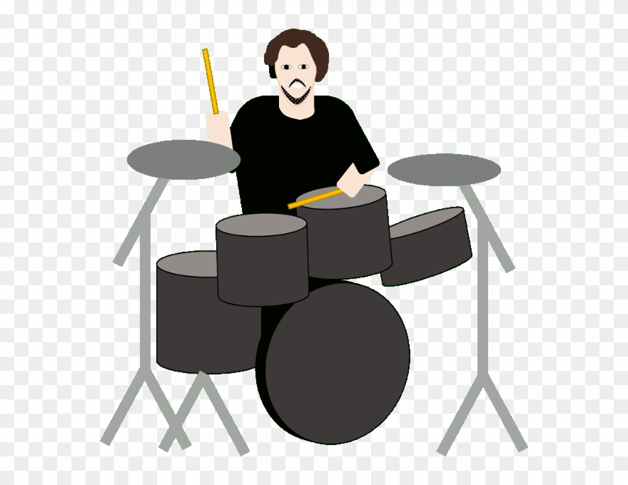 Drums Clipart Vocal Music - Drumset Gif Cartoon - Png Download