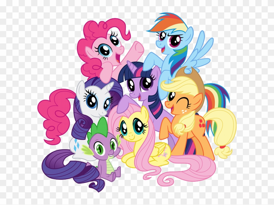 Pinki Pie Rainbow Dash Rarity Spike Fluttershy My Little - Пони Дружба Это Чудо Clipart