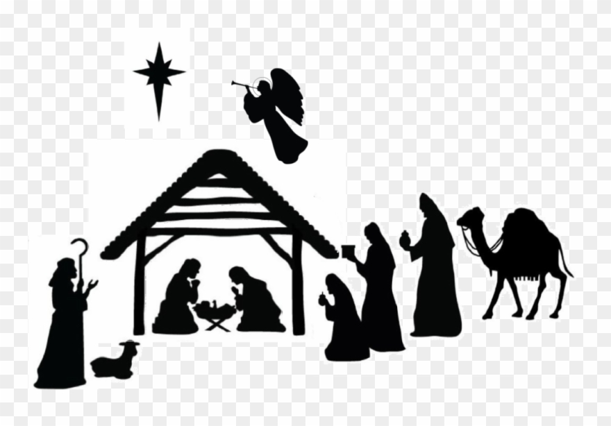 Epiphany Jan 3 1024x - Black And White Nativity Scene Clipart