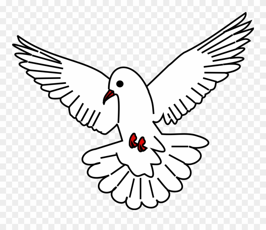 Meuble Héraldique Colombe Volante - Héraldique Colombe Clipart