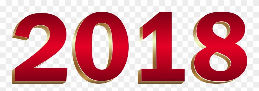 2018 Red Transparent Clip Artu200b Gallery Yopriceville - 2018 - Png Download