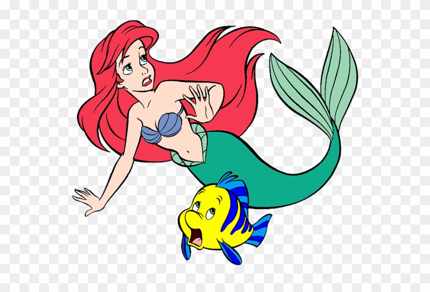 Ariel And Friends Clip Art 4 Disney Clip Art Galore - Ariel And Flounder Clipart - Png Download