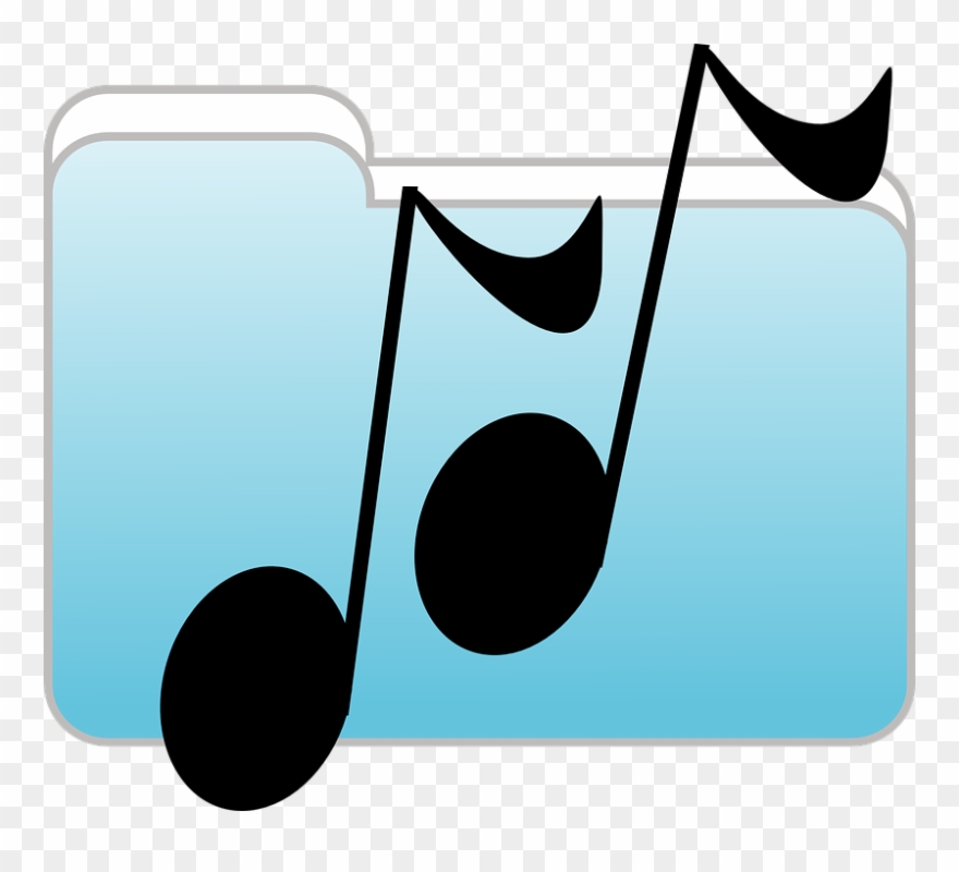 Music Art Cliparts 16, Buy Clip Art - Music Folder Icon - Png Download