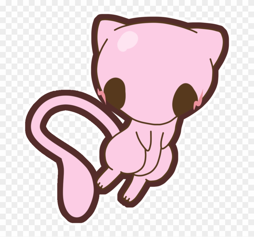 Pokemon Mew Mythical Mythicalpokemon Cute Chibi Adorabl - Chibi Mew Clipart