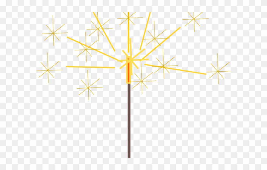 Sparklers Clipart New Year's - Sparkler Clip Art Png Transparent Png