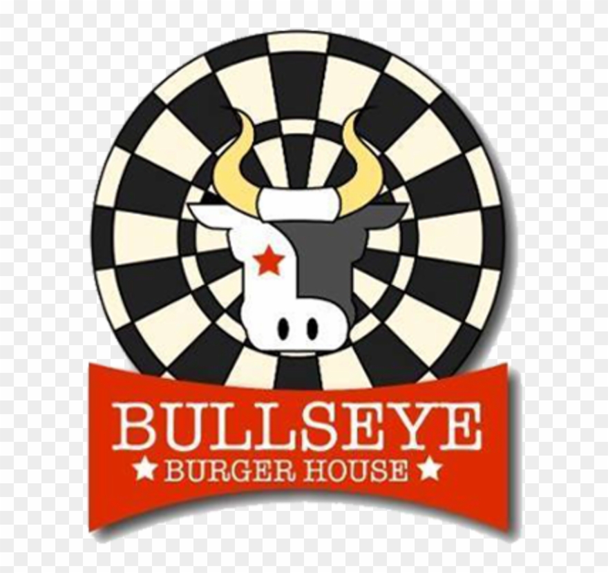 Bullseye Burger House Delivery - Darts Clipart