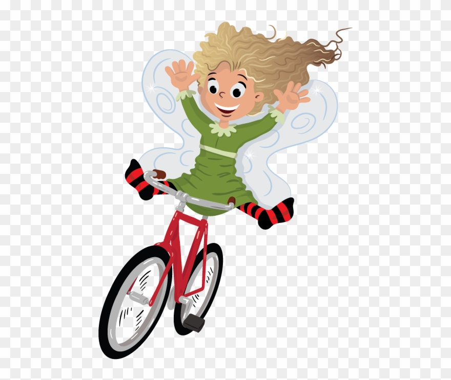 She Turned To Pick Up The Bicycle But What She Saw - Cartoon Clipart