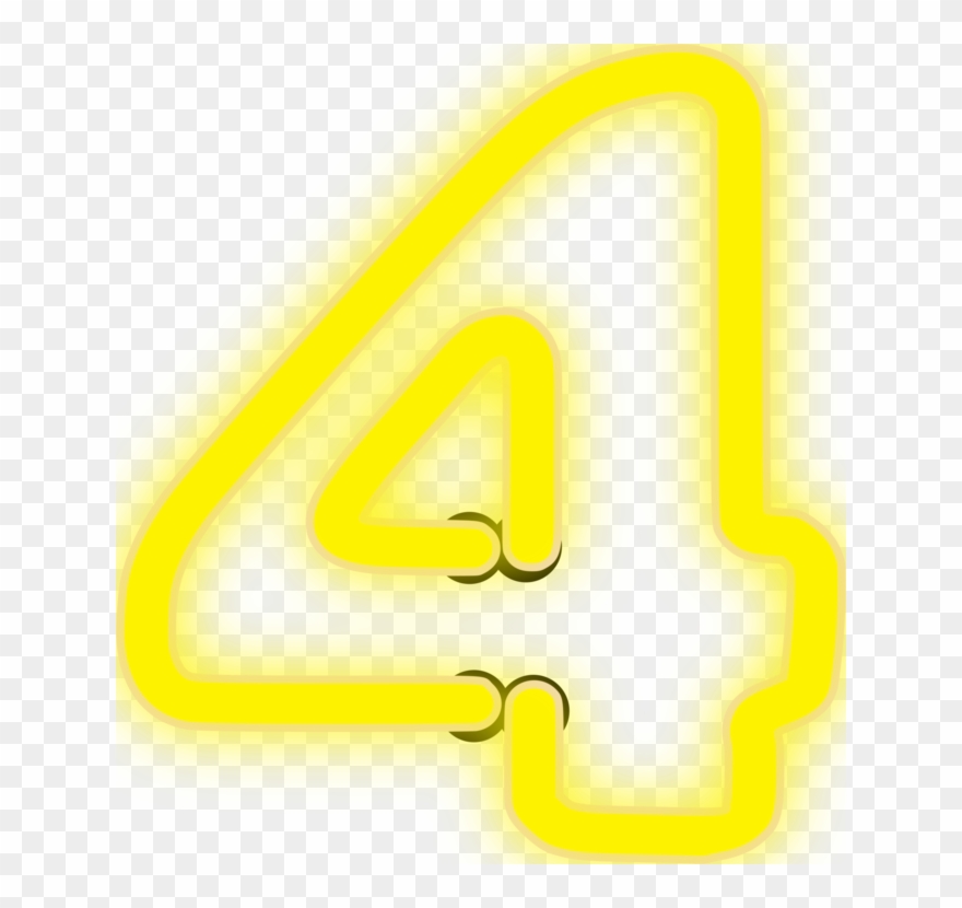 Number Computer Icons Numerical Digit Numeral Download - Numeros Neon Png Clipart