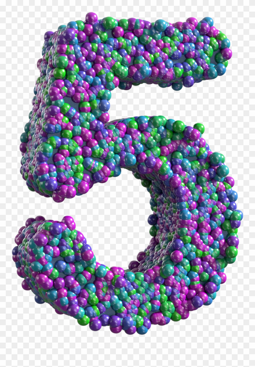 Colorful Numbers Transparent Clipart