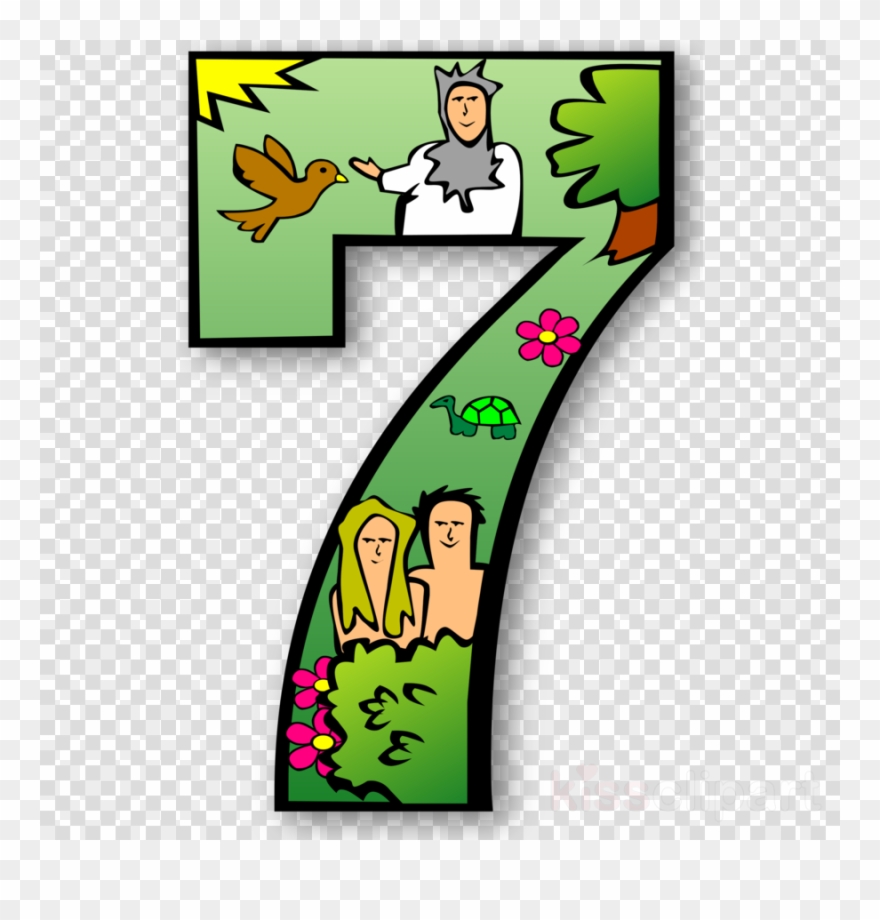7 Days Of Creation Numbers Clipart Creation Myth Religion - Day 7 Creation Clipart - Png Download