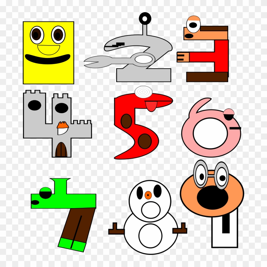 Free Numbers - Numbers Clip Art - Png Download