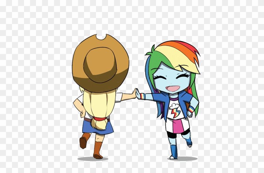 Applejack, Artist - Transparent Anime Dancing Gif Clipart