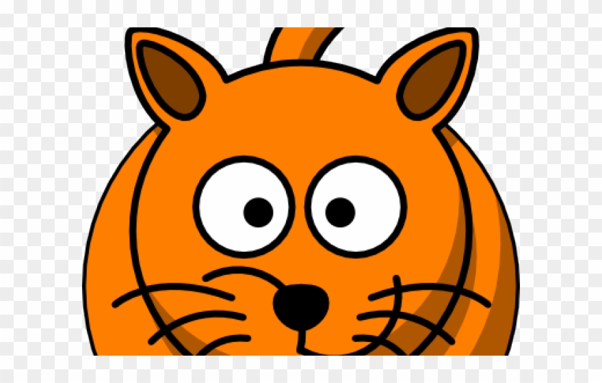 Funny Cat Clipart - Cartoon Clip Art - Png Download