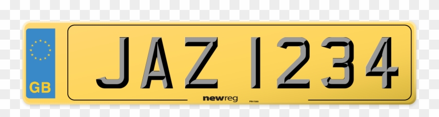 Northern Irish Style Number Plate Example Displaying - Uk Reg Clipart