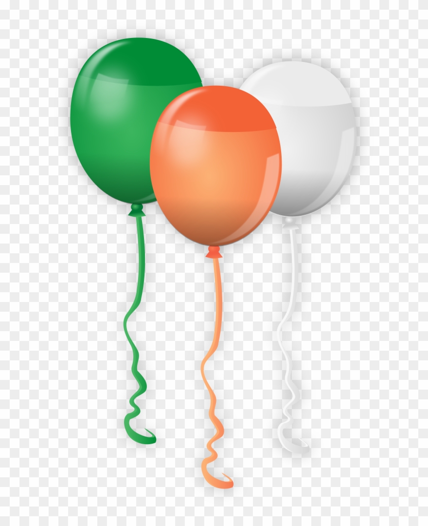 Clipart Balloons St Patrick's Day - Orange And Green Balloon Png Transparent Png