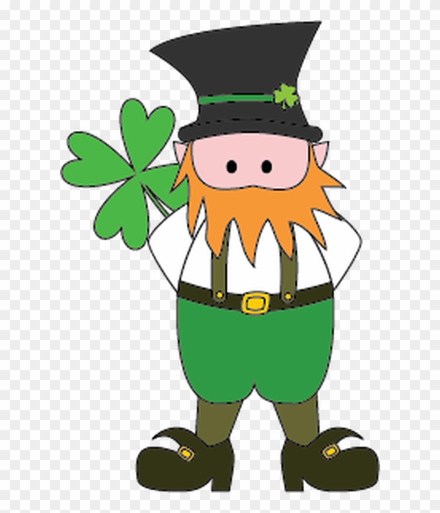 Free Digital Stamps - Leprechaun Face Cut Out Clipart