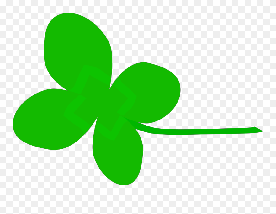 Four Leaf Clover Green - Animated 4 Leaf Clover Clipart