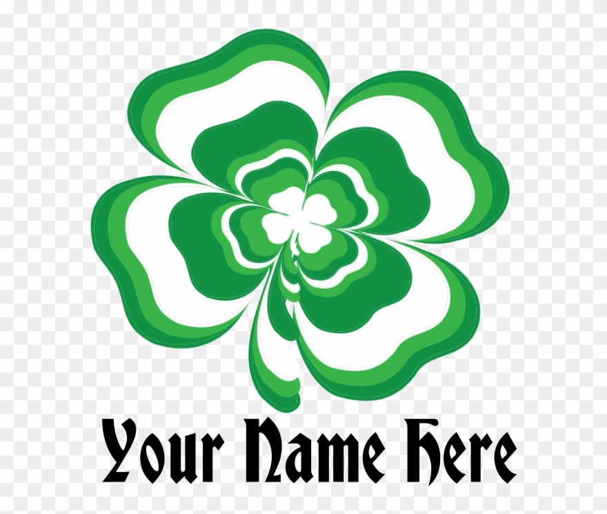 Favorite - Customizable Stacked Shamrock Flask Clipart