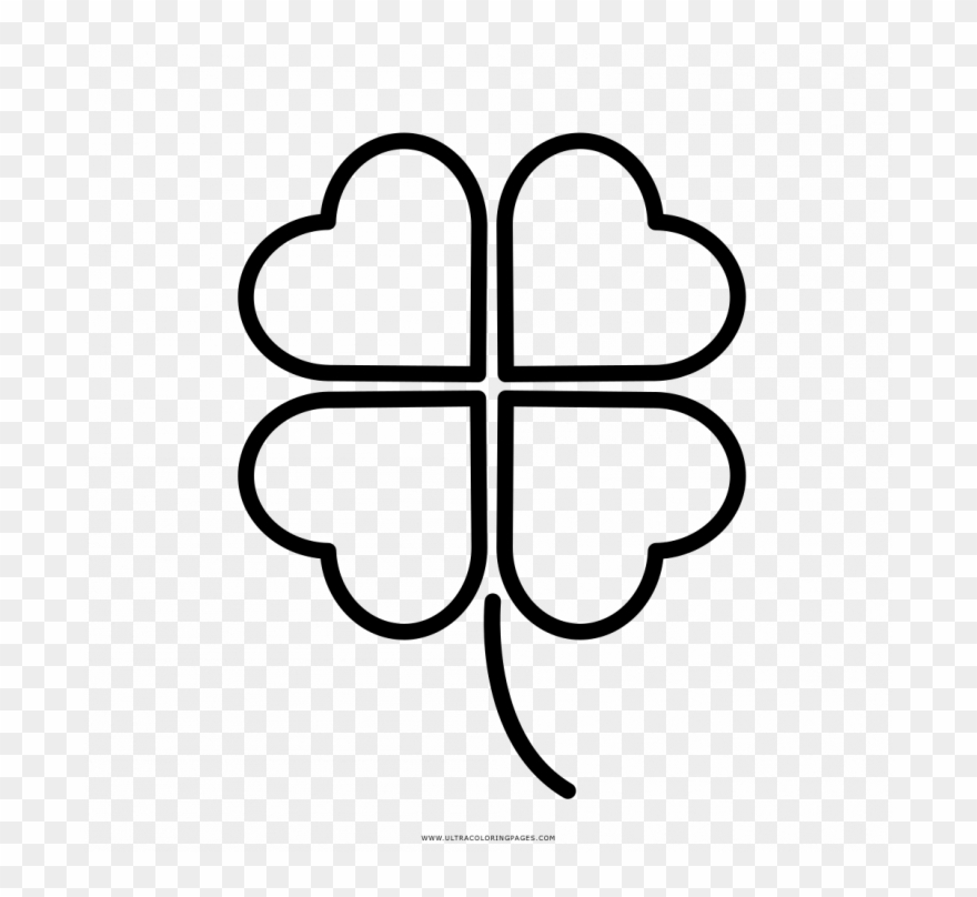 Four Leaf Clover Coloring Page - Allah Says Do Not Judge Clipart