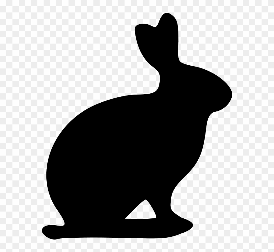 Rabbit Silhouette 20, Buy Clip Art - Rabbit Symbol - Png Download