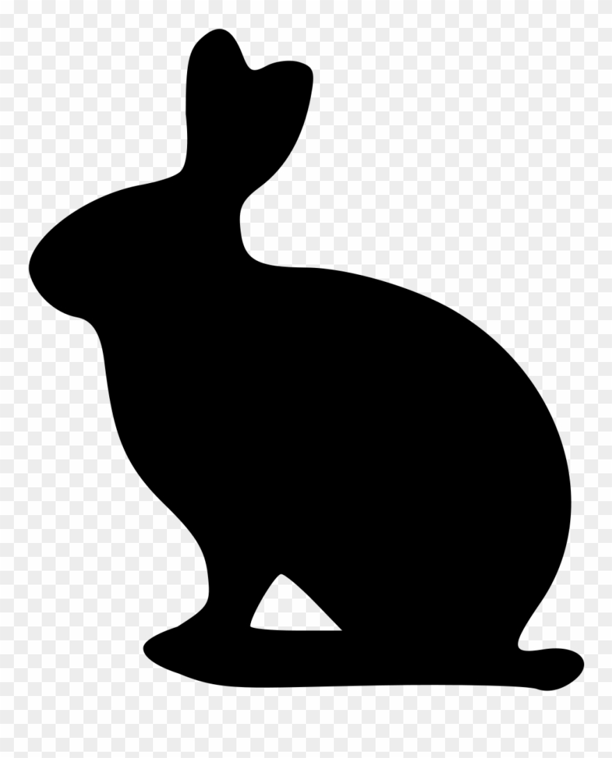 Rabbit Silhouette 27, Buy Clip Art - Custom Alice's Rabbit Bag, Adult Unisex, Natural - Png Download