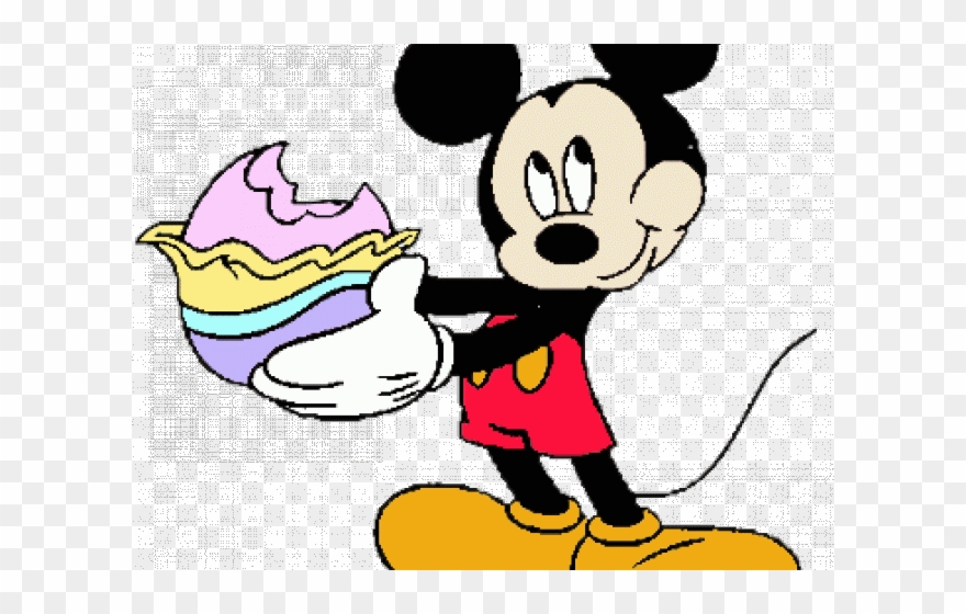 Easter Clipart Mickey Mouse - Mickey Mouse Gif Easter - Png Download