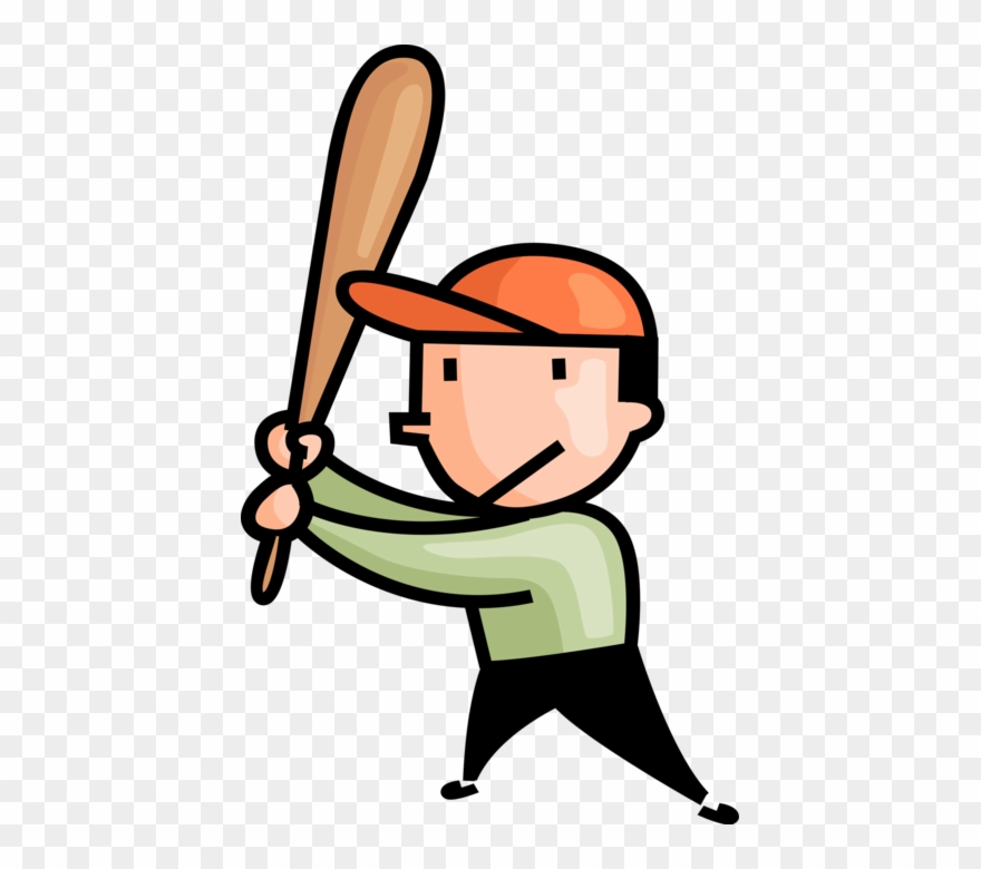 Vector Illustration Of American Pastime Sport Of Baseball Clipart