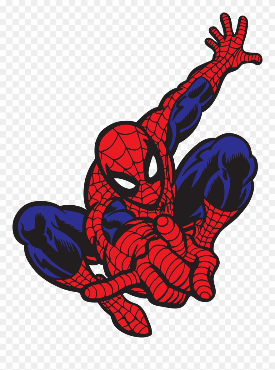 Silhouette At Getdrawings Com - Spiderman Clip Art - Png Download