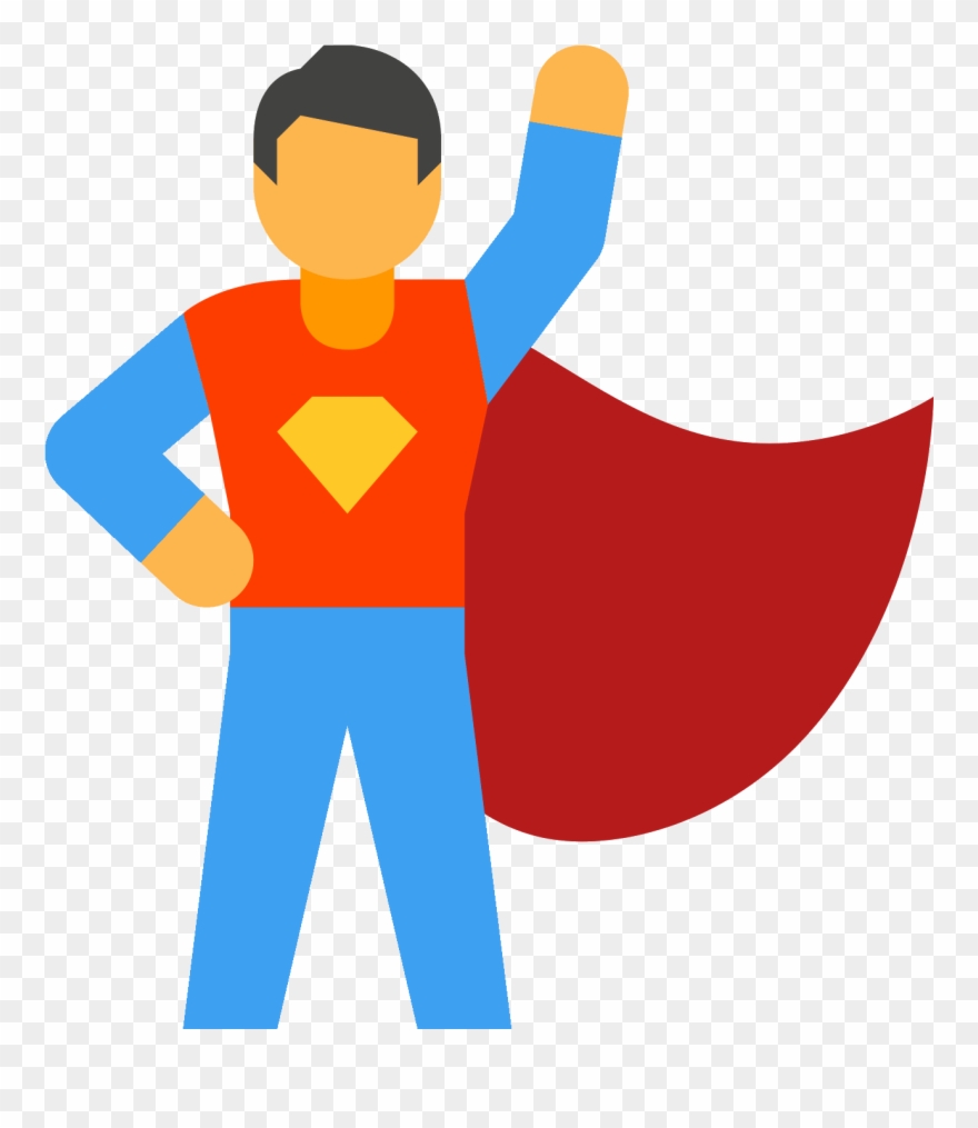 Super Hero Male Icon - Super Hero Icone Clipart