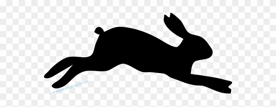 Free Download Sky Clipart Desktop Wallpaper Night - Rabbit Running Silhouette Png Transparent Png