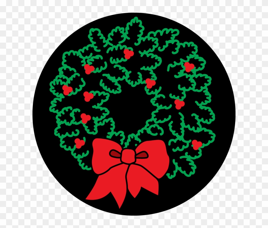 Holiday Wreath - Apollo Design Cs-0023 Apollo Holiday Wreathglass Gobo Clipart